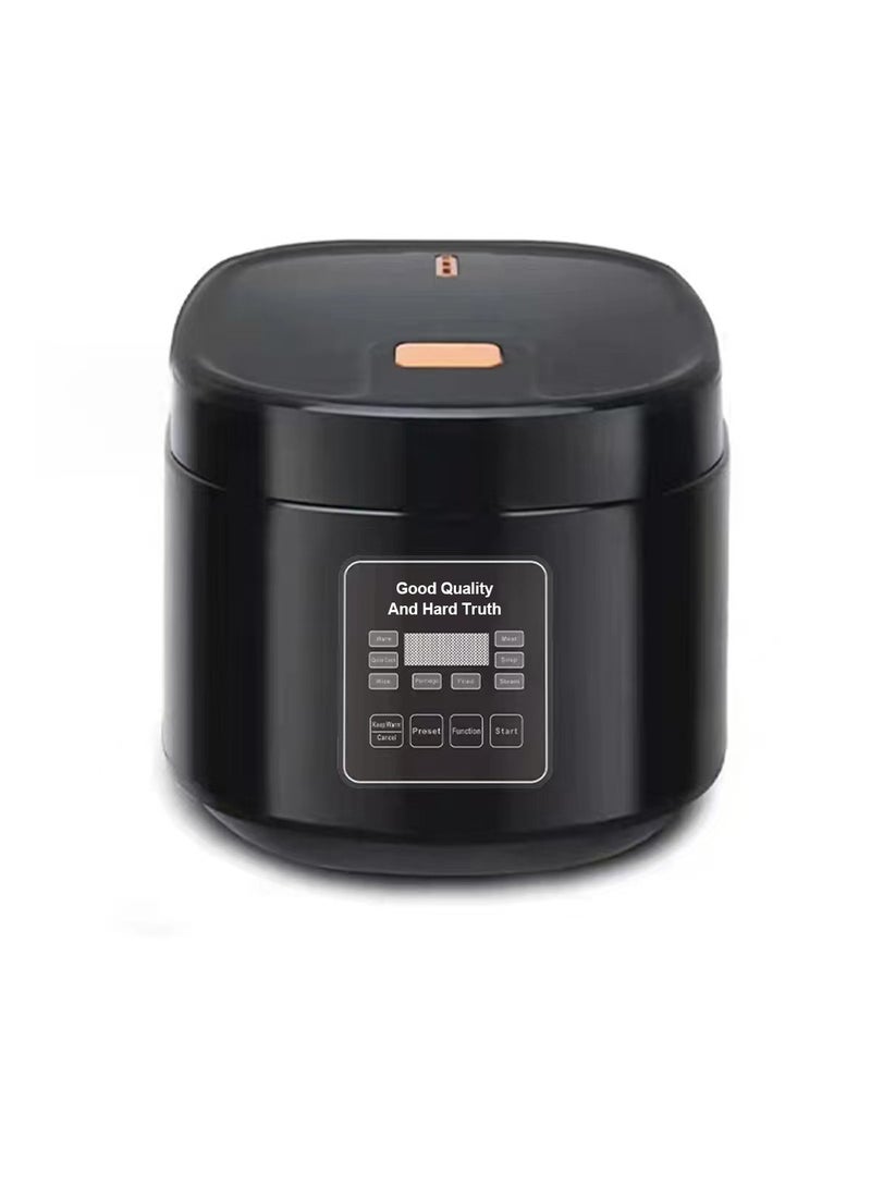 SILVER CREST 5 Liters - Electric Rice Cooker, 8 In 1 Instant Programmable, 700 Watts, 12 Smart Programs TK-108 Black - Image 1