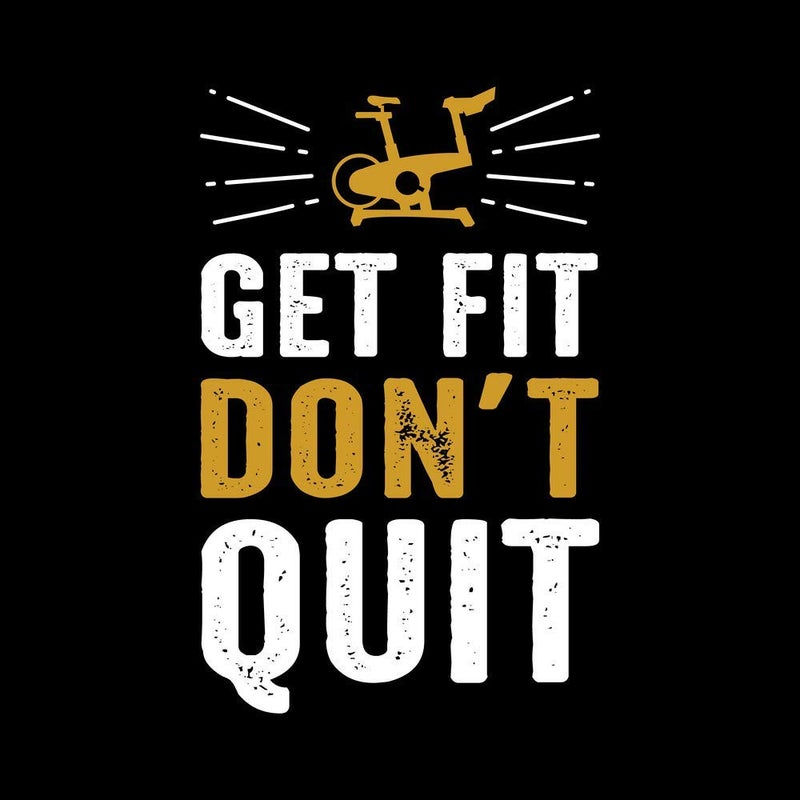 5 Ace get fit dont quit |Motivational Poster|Inspirational Poster|Gym poster|All Time Posters|Poster About Life|Poster for Every Room,Office, GYM|Self Adesive Sticker Poster By 5Ace - Image 4
