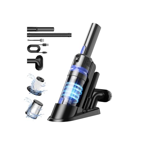 Filigo Handheld Vacuum Cordless Rechargeable 2-Speed Modes| 3-in-1 Portable Cordless Vacuum Cleaner with Charging Dock, for Car Home Office and Pet Hair（Blue） - Image 1