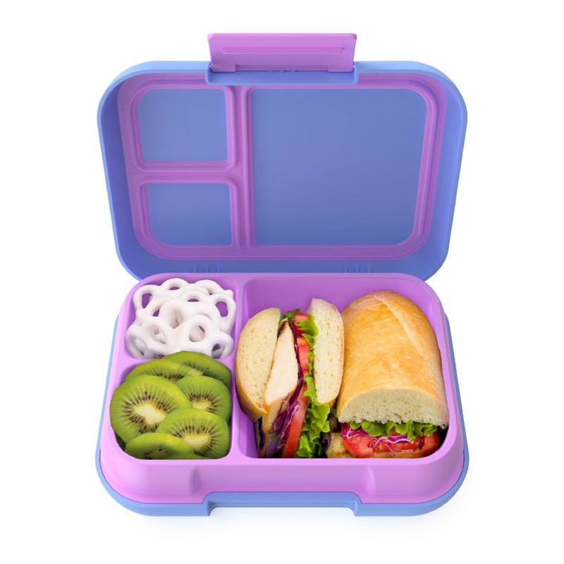 Bentgo Pop  LeakProof Lunch Box  Removable Divider for Ages 8  Teens  Lunch Container Holds 5 Cups of Food 34 Compartments MicrowaveDishwasher Safe 2 Year Warranty PeriwinklePink