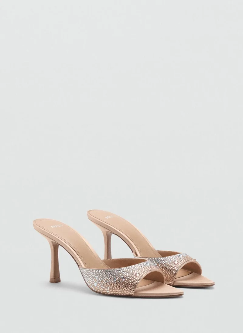 مانجو Glitter high-heeled sandals