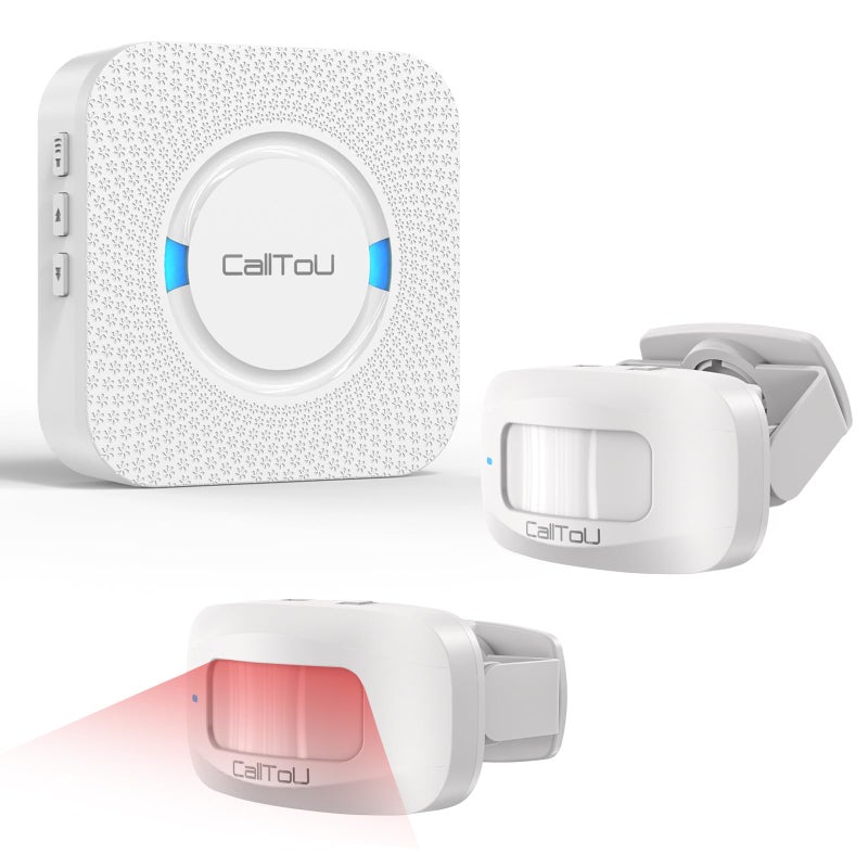 CallToU Bed Sensor Alarm and Fall Prevention for Elderly/Dementia/Patient Wireless Caregiver Pager Motion Sensor Alarms System Motion Detector Alert Monitor System 500+FT, Bed Alarm for Elderly Adult - Image 1