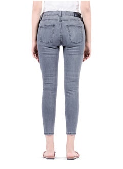 Web Denim Web Denim Women's Mid Rise Skinny Jeans - Stretchable Comfort Denim Pants  - Image 4
