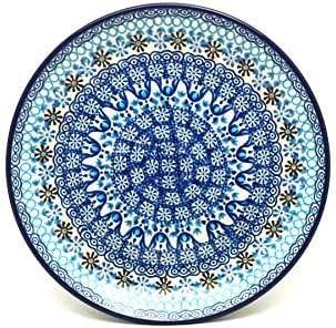 Polish Pottery Gallery Polish Pottery Plate  SaladDessert 7 34  Blue Yonder - Image 2