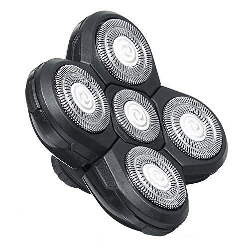 Milcraft 5 Head Shaver Replacement Blades for Electric Razor - Bald Shaving Tool for Head and Face - Image 1