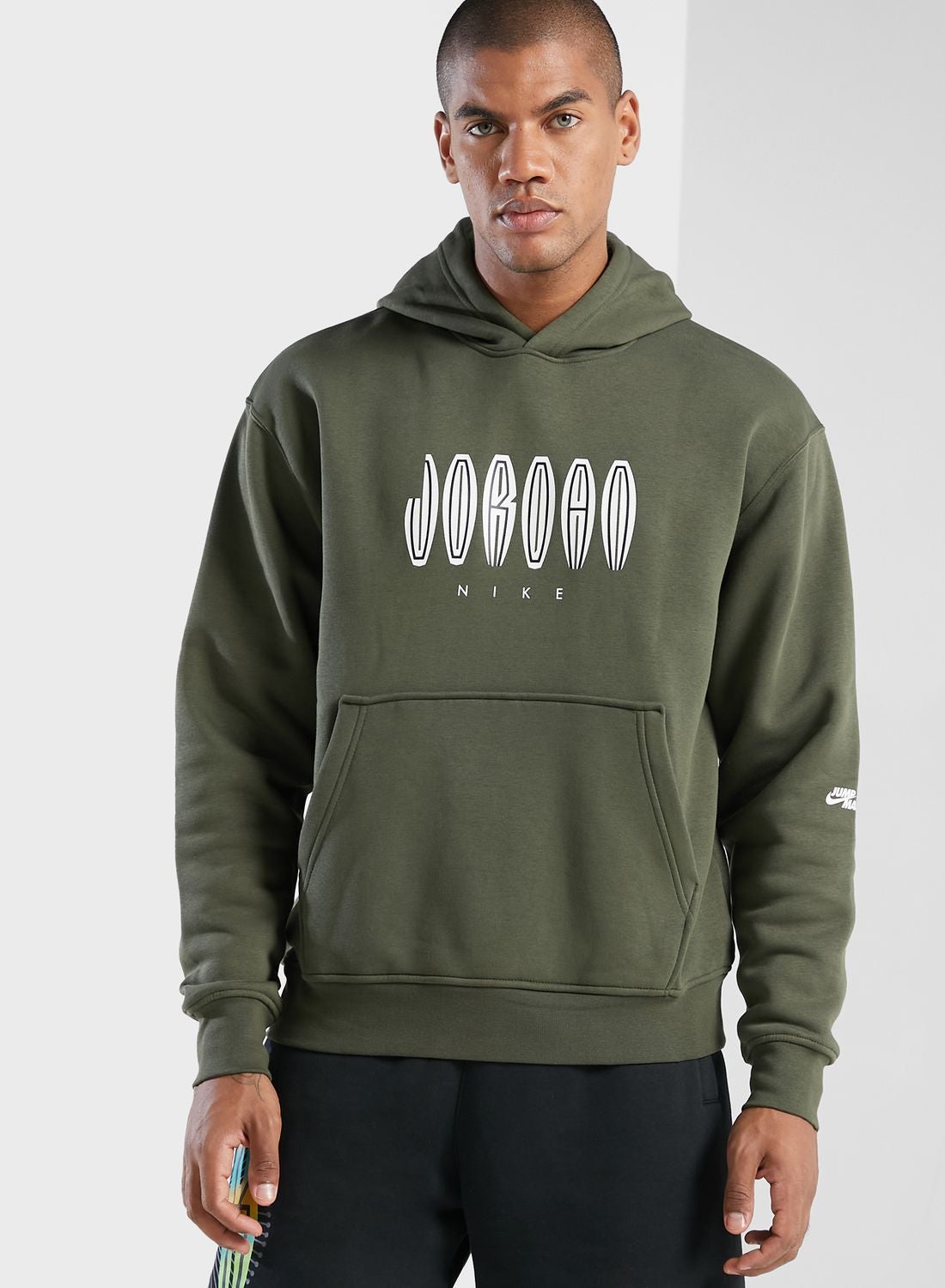 Buy Jordan Khaki Jordan Mvp Fleece Hoodie for Men in UAE