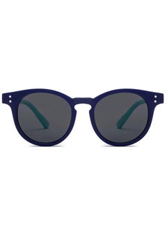 Hooper Hooper By Lenskart | Blue Grey Full Rim Round Latest and Stylish Kids Sunglasses | Polarized and 100% UV Protected | For Boys & Girls (Age 8-12 yrs) | HP S15813L  - Image 2