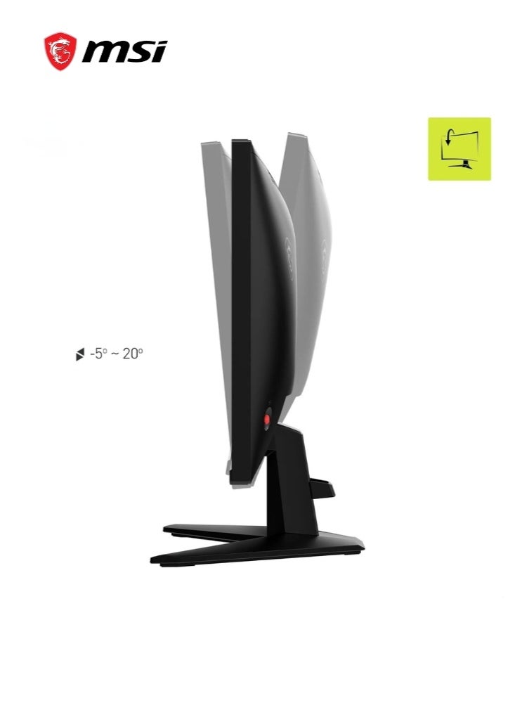 MSI MAG 255F E20 | 24.5-Inch FHD 1920x1080 Gaming Monitor | 200Hz | HDR Ready, AMD FreeSync Premium, Eye Care, AI Vision | HDMI 2.0b, DP 1.2a, Frame-Less, Tilt Adjustable, Vesa Mount | Black - Image 4