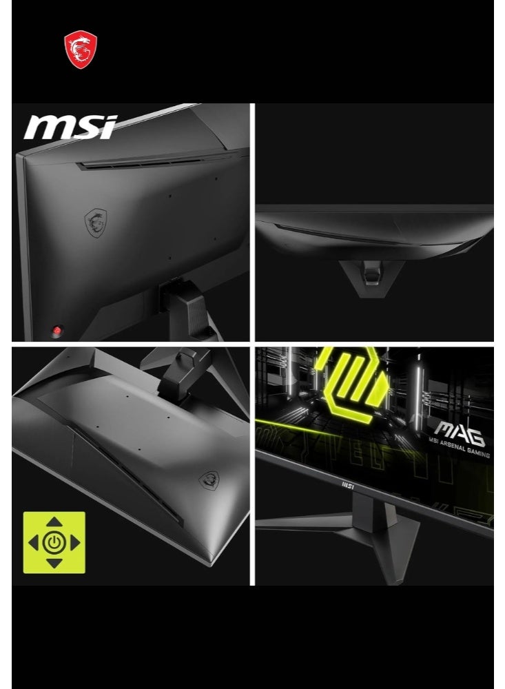 MSI MAG 255F E20 | 24.5-Inch FHD 1920x1080 Gaming Monitor | 200Hz | HDR Ready, AMD FreeSync Premium, Eye Care, AI Vision | HDMI 2.0b, DP 1.2a, Frame-Less, Tilt Adjustable, Vesa Mount | Black image 7