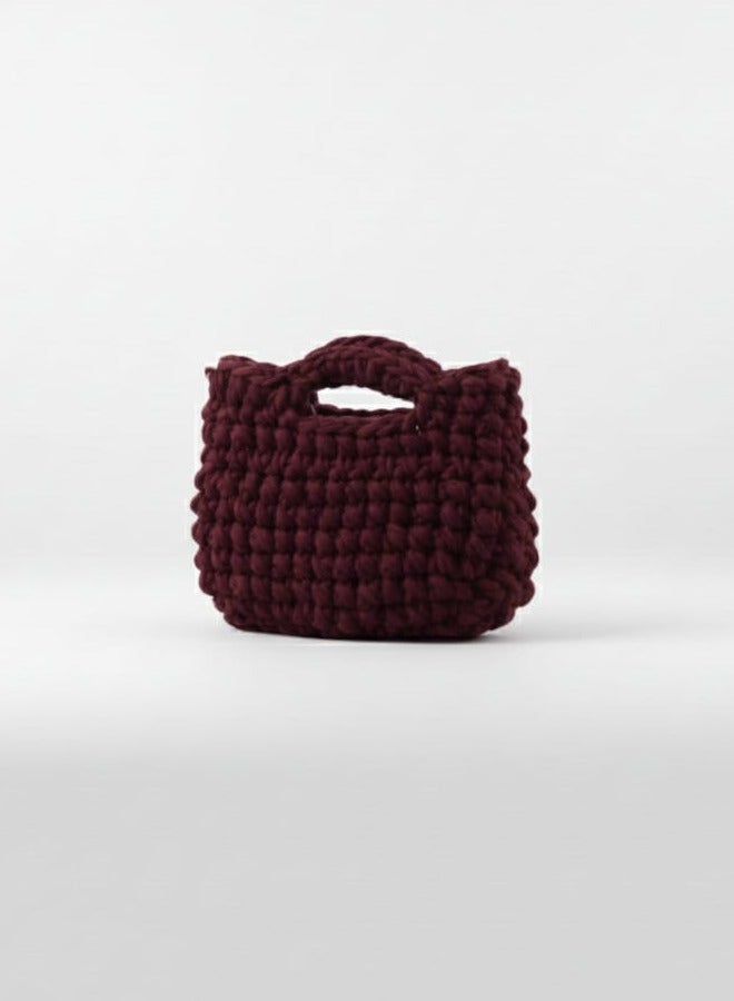 CROCHKA Handmade Thick-Yarn Crochet Handbag – Stylish & Modern Design - Image 1
