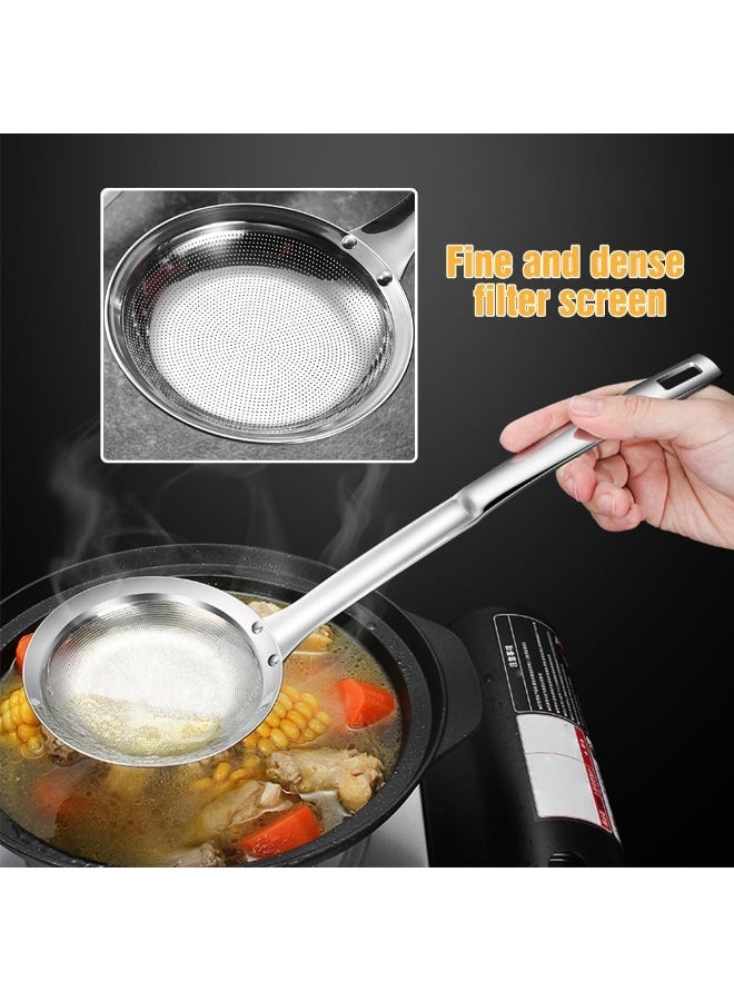 Arabest Fine Mesh Stainless Steel Colander, 2025 New Fine Mesh Strainer for Cooking Oil Strainer Skimmer Spoon Food Strainer Kitchen Gadgets (Small) - Image 3