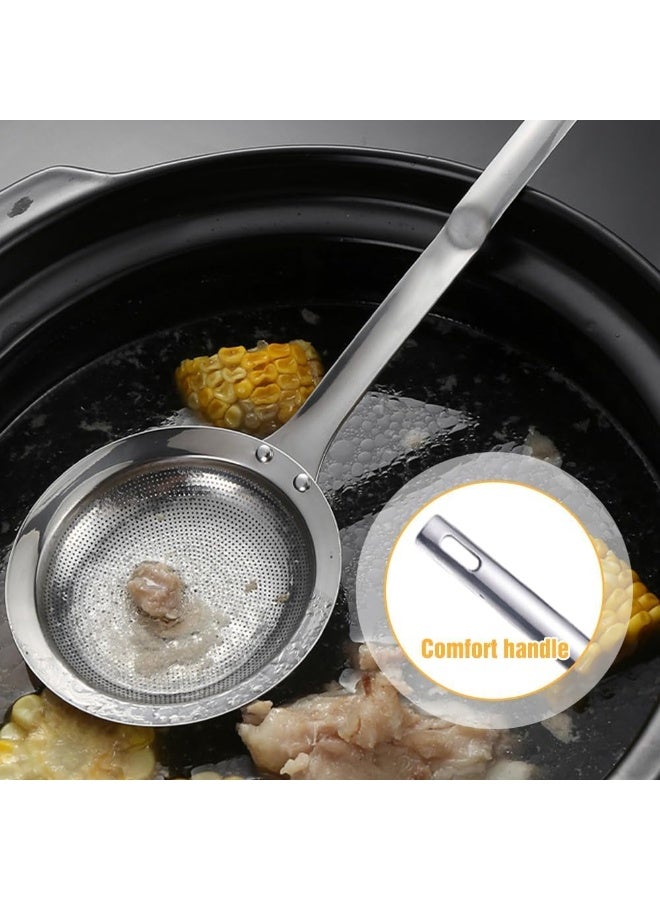 Arabest Fine Mesh Stainless Steel Colander, 2025 New Fine Mesh Strainer for Cooking Oil Strainer Skimmer Spoon Food Strainer Kitchen Gadgets (Small) - Image 4