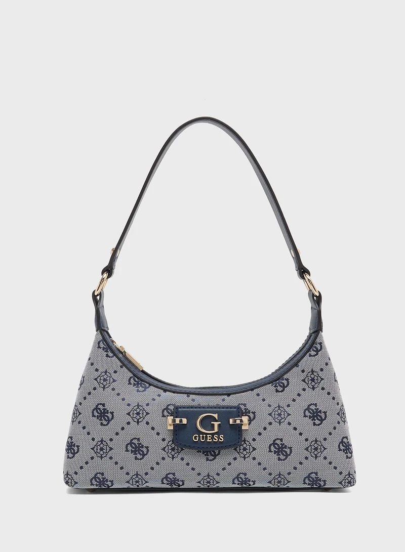 GUESS NEDA TOP ZIP SHOULDER BAG