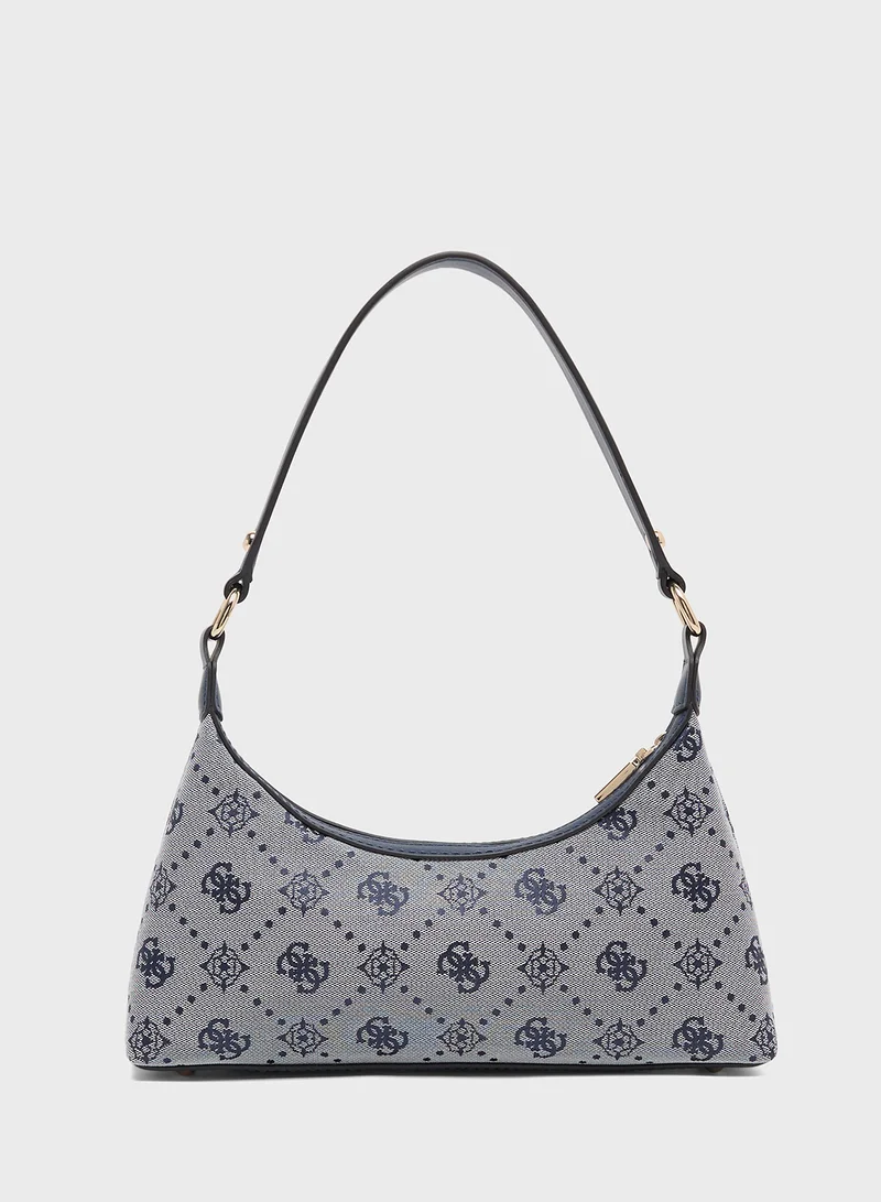 GUESS NEDA TOP ZIP SHOULDER BAG