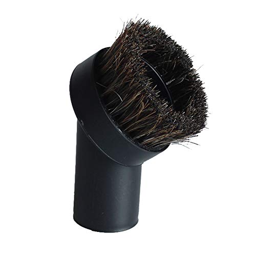 GIBTOOL Vacuum Attachment Replacement Round Dusting Brush Soft Bristle 1.25" 1-1/4" 32mm Black Brush for 1.25'' Vacuum Hose Vacuum brush - Image 1
