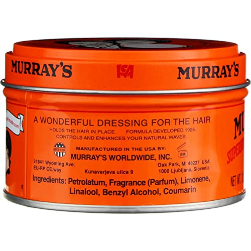 Murrays Murray's Hair Dressing Pomade, Superior 3 Ounces (Pack of 4) - Image 3