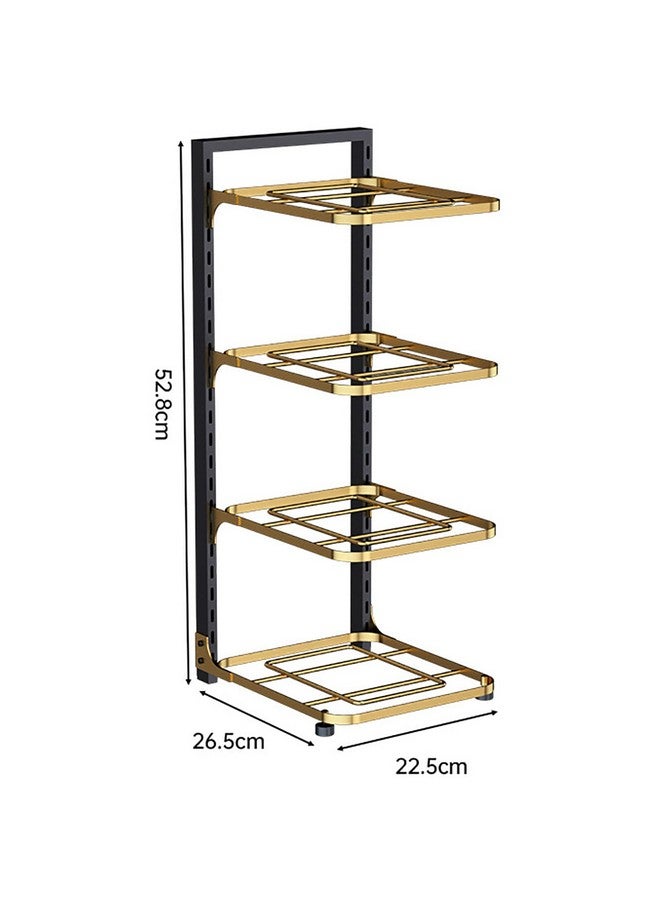 HOUSE OF QUIRK House of Quirk 4-Layer Pots and Pans Organizer for Cabinet, Heavy Duty Pot Pan Rack, Height Adjustable Under Sink Organizer, Cookware Stand for Griddles, Pans, and Bakeware  - Image 2