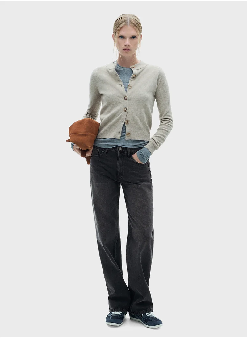 MANGO Miami Medium-Rise Straight-Fit Jeans