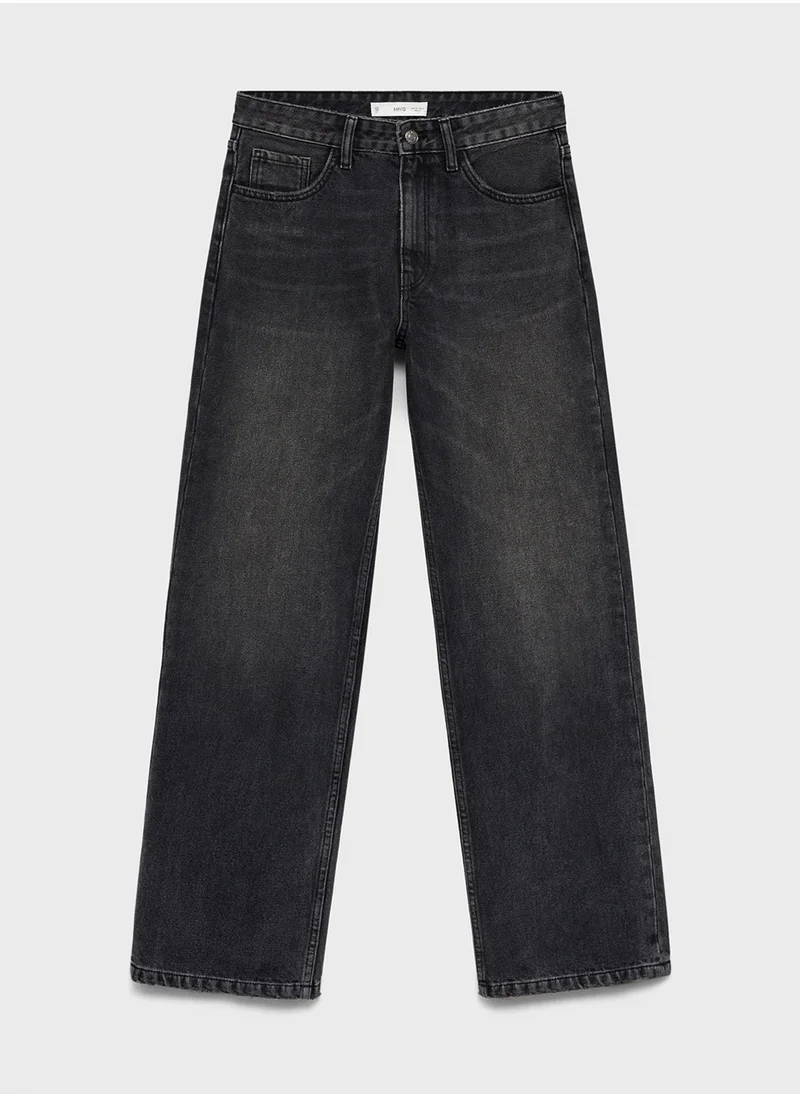 MANGO Miami Medium-Rise Straight-Fit Jeans