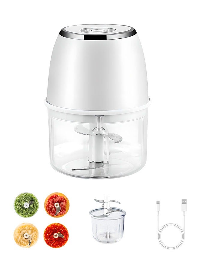 300ml Electric Food Chopper, Removable Vegetable Chopper, Long-Lasting Battery Life, Perfect for Cutting Garlic, Onions, Vegetables  - Image 1