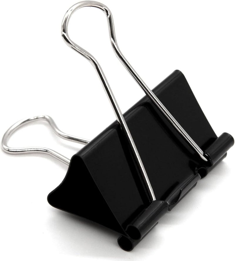 COLOGO Extra Large Binder Clips 2.4 Inch (60 Pack), Large Binder Clips Big Paper Clips Clamps for Office and Home Supplies, Black - Image 1