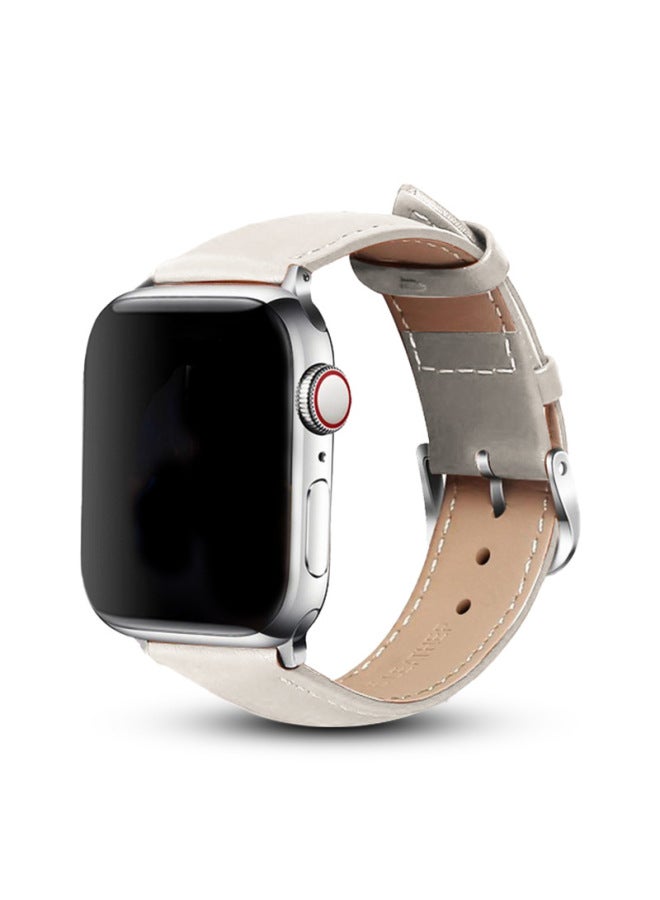 Suitable For Apple Watch Business Head Layer Cowhide Pin Buckle Iwatch Strap Apple Watch Belt - Image 1