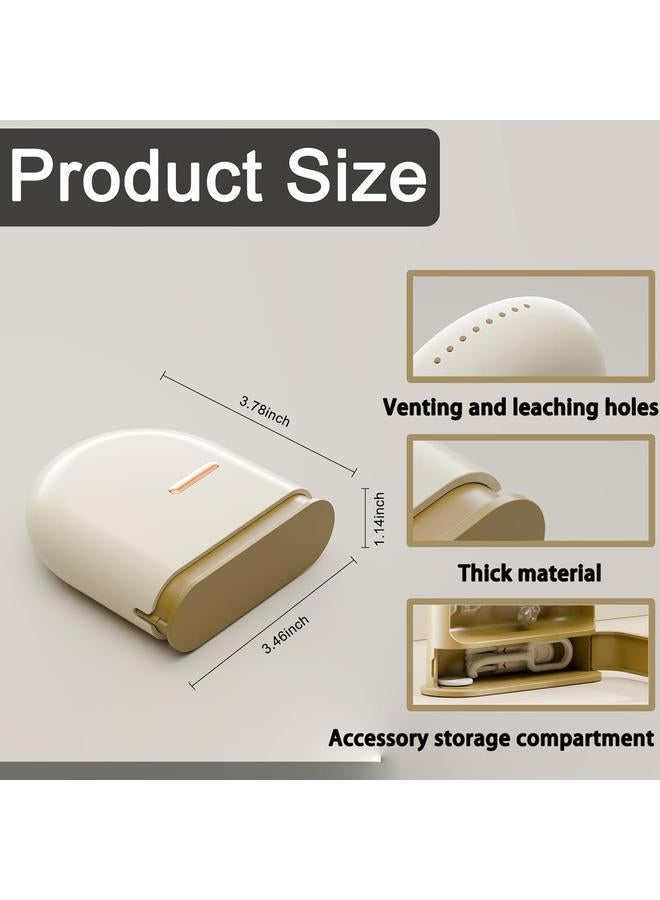 Retainer Case with Vent Holes, Pull-out Slim Aligner Case,Compatible with Invisalign, Mouth Guard Set, Fashion Orthodontic Retainer Case with Retainer Removal Tool and Brush - Image 4