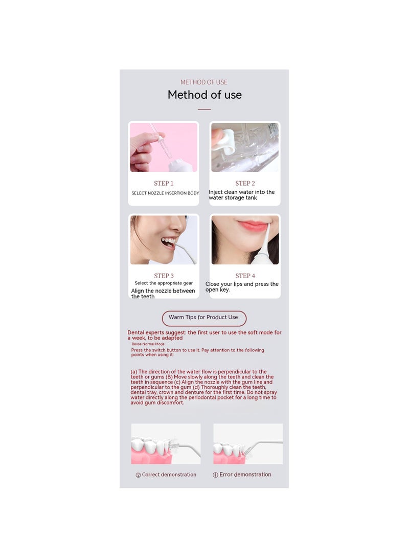Seago black Removal Orthodontic retractable home oral Rinse portable water floss electric dental flusher - Image 4