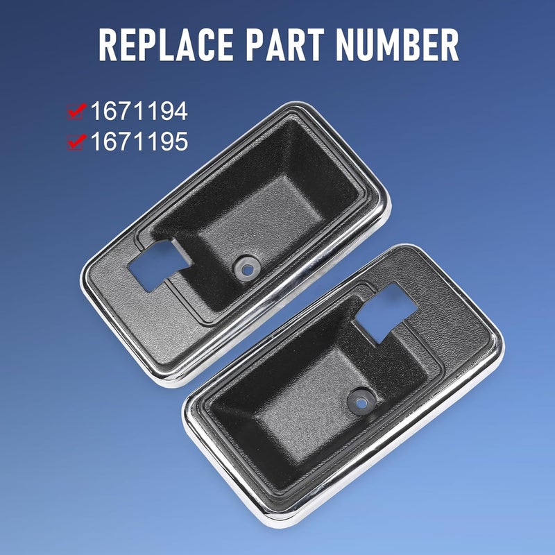 JDMSPEED Door Handle Style Interior Bezel Cup Set for Firebird/Trans Am & Camaro 1976-1981 - Image 4