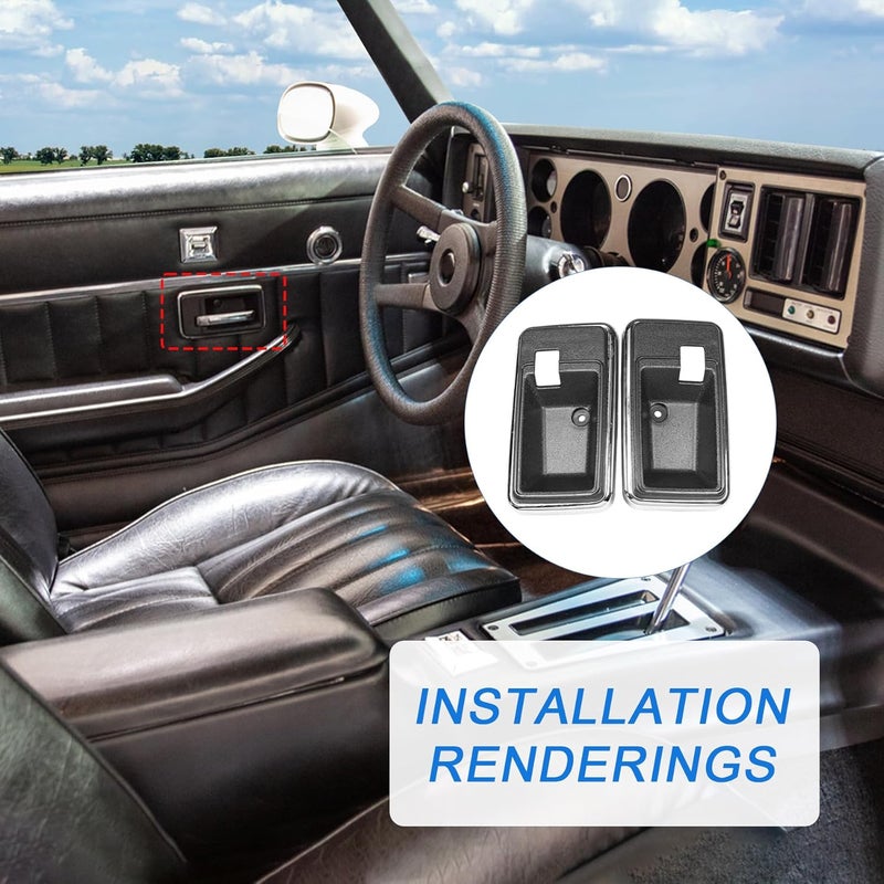 JDMSPEED Door Handle Style Interior Bezel Cup Set for Firebird/Trans Am & Camaro 1976-1981 - Image 5