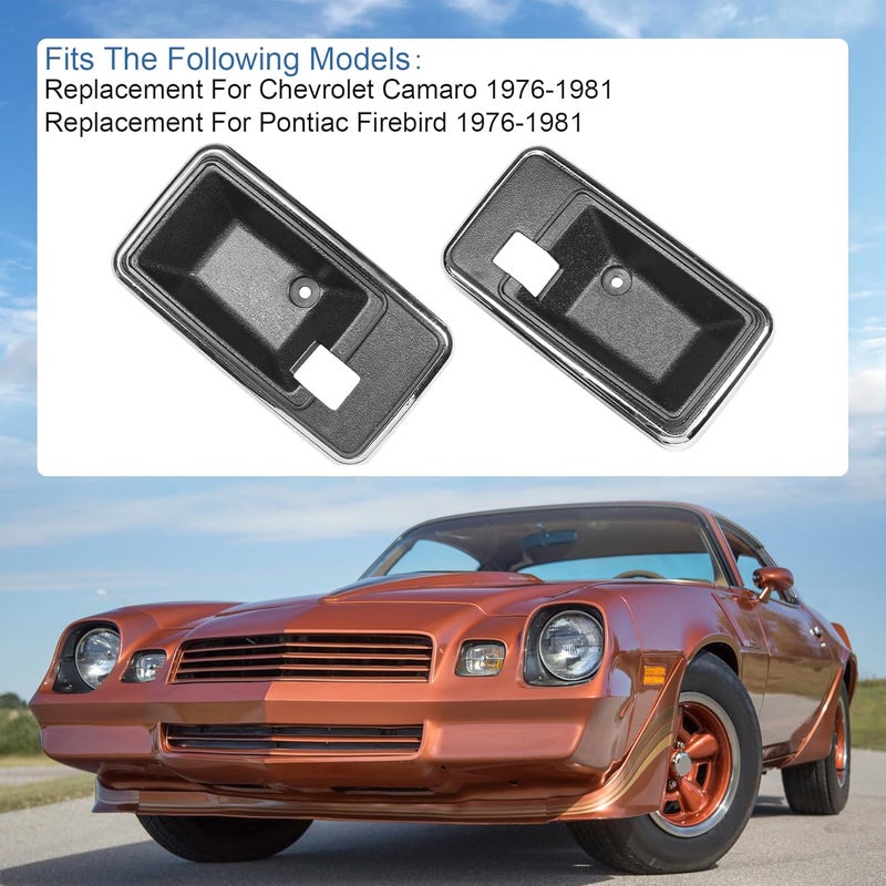 JDMSPEED Door Handle Style Interior Bezel Cup Set for Firebird/Trans Am & Camaro 1976-1981 - Image 2
