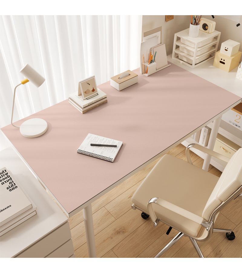 Customizable Pink Desk Pad 31.5x13.78 Inch Office Mouse Mat Study Desktop Decor - Image 3