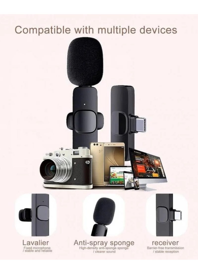 Generic - K8 Wireless Microphone - Clear Sound - Dual Usage Supported - Upgraded Design - Image 1