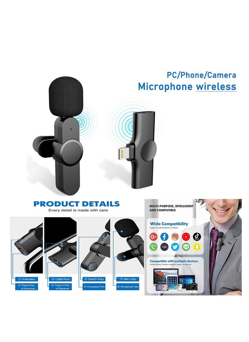 Generic - K8 Wireless Microphone - Clear Sound - Dual Usage Supported - Upgraded Design - Image 1