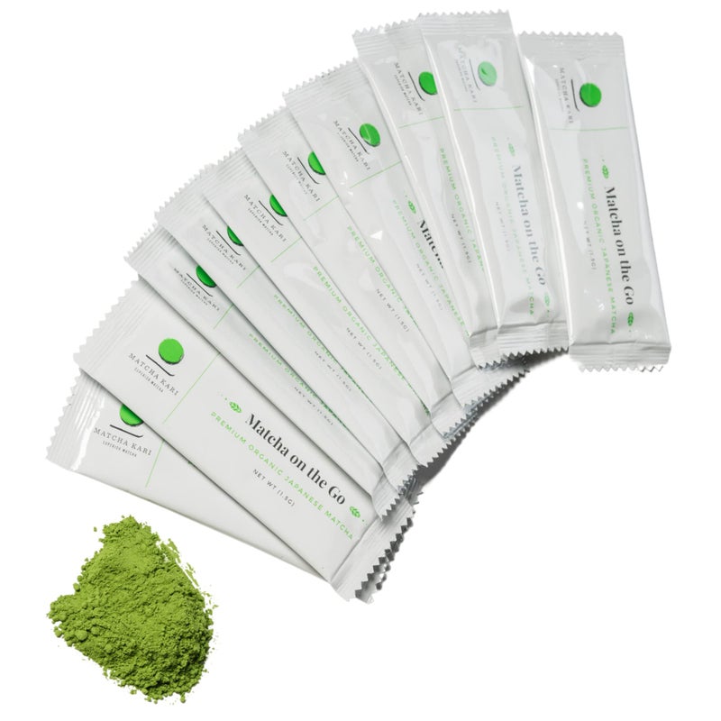 Matcha Kari Matcha Green Tea Powder Single Serving Sticks, Dr. Weil's Ceremonial Organic Matcha Powder Singles Packets - Individual Matcha Tea Packets (12) - Image 3