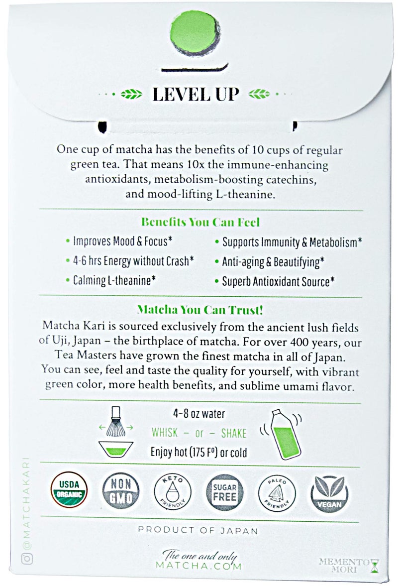 Matcha Kari Matcha Green Tea Powder Single Serving Sticks, Dr. Weil's Ceremonial Organic Matcha Powder Singles Packets - Individual Matcha Tea Packets (12) - Image 2