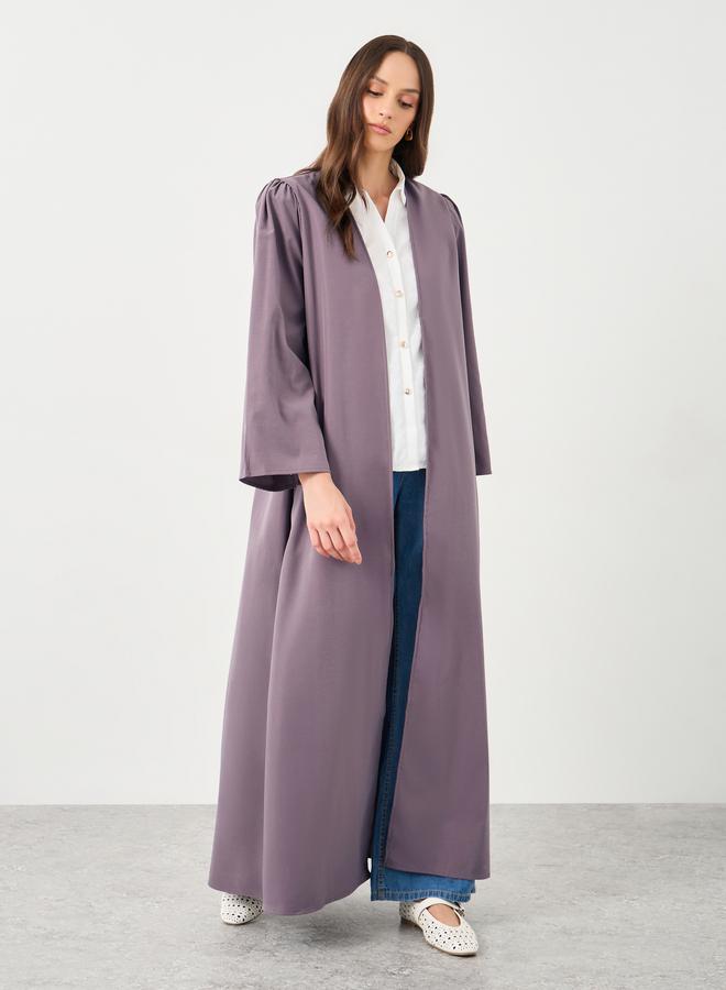 Styli Women Purple Front Open Regular Fit Kimono - Image 2