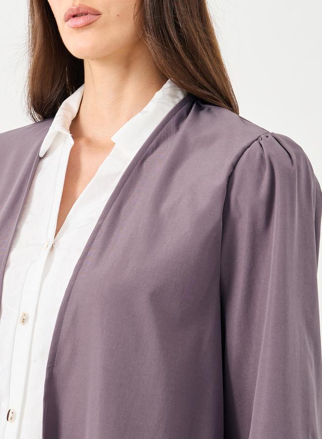 Styli Women Purple Front Open Regular Fit Kimono - Image 4