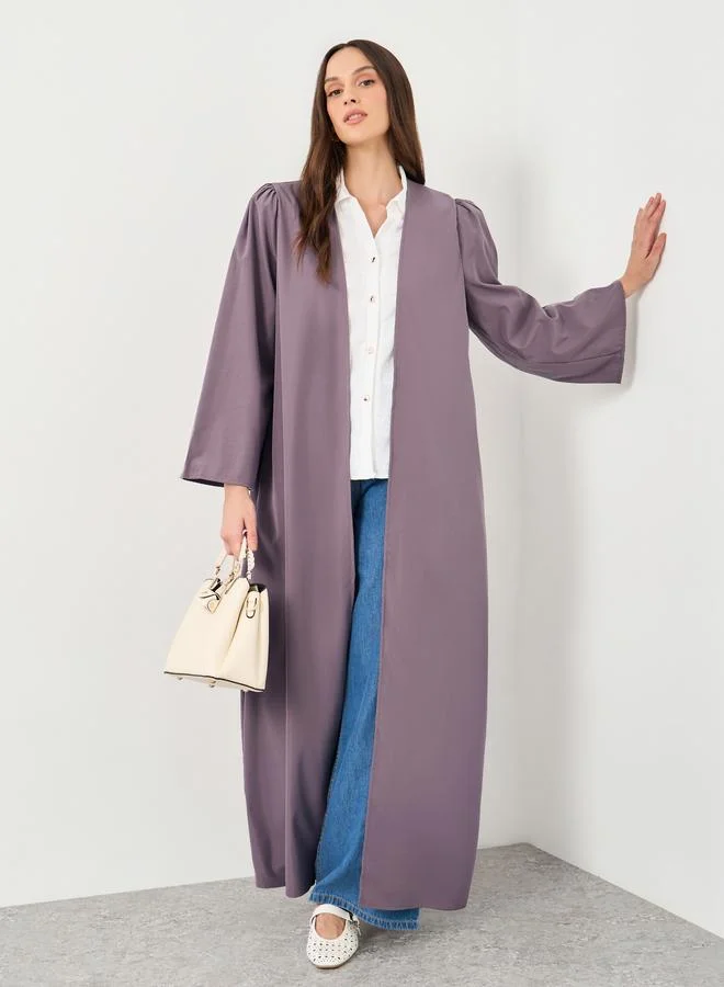 ستايلي Styli Women Purple Front Open Regular Fit Kimono