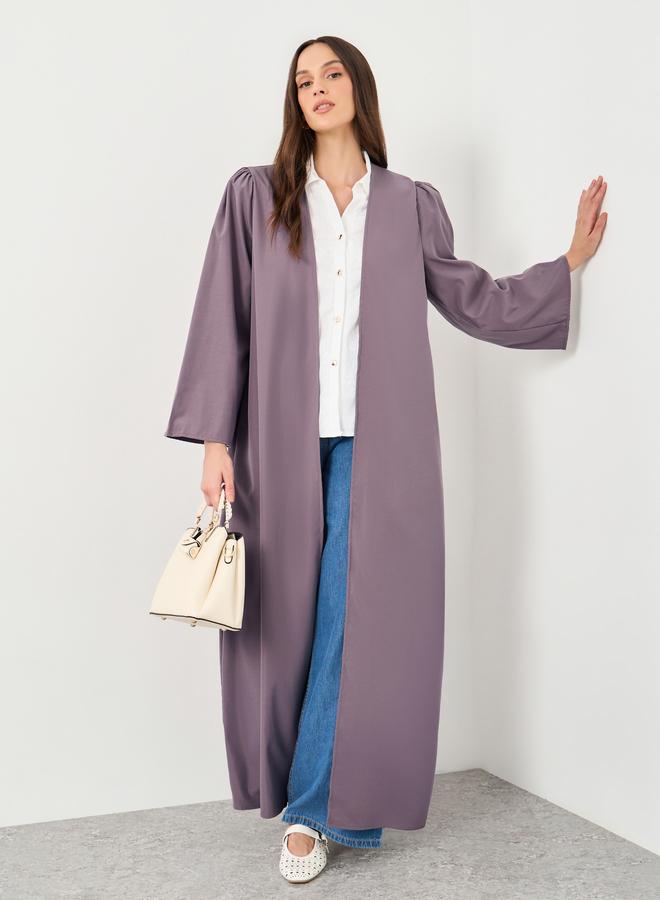 Styli Women Purple Front Open Regular Fit Kimono - Image 1