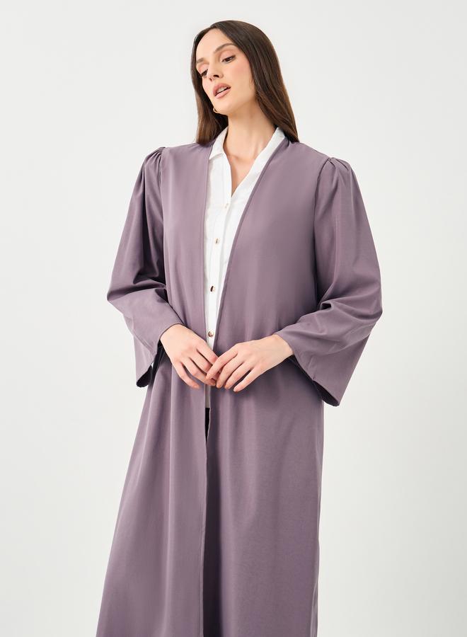 Styli Women Purple Front Open Regular Fit Kimono - Image 3