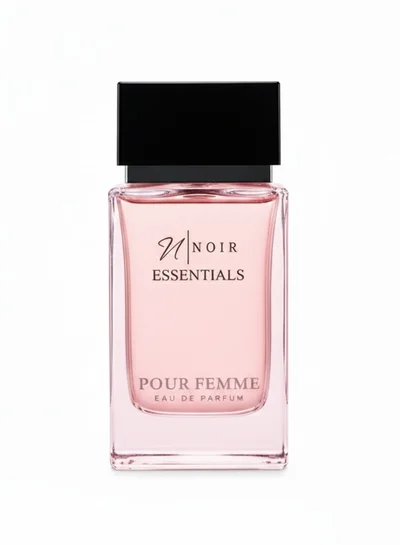 noir Essentials Pour Femme Eau De Parfum | Irresistible Gourmand Scent for Women | Playful Strawberry &amp; Caramelized Popcorn | Long-Lasting EDP 80ml