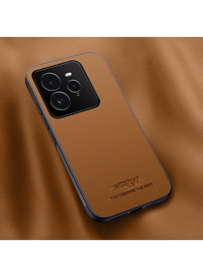 حافظة لهاتف Realme GT 7 Pro من HUIYI جلدية مغناطيسية