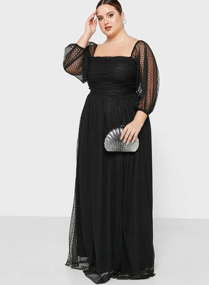 Khizana Polka Dot Tulle Dress