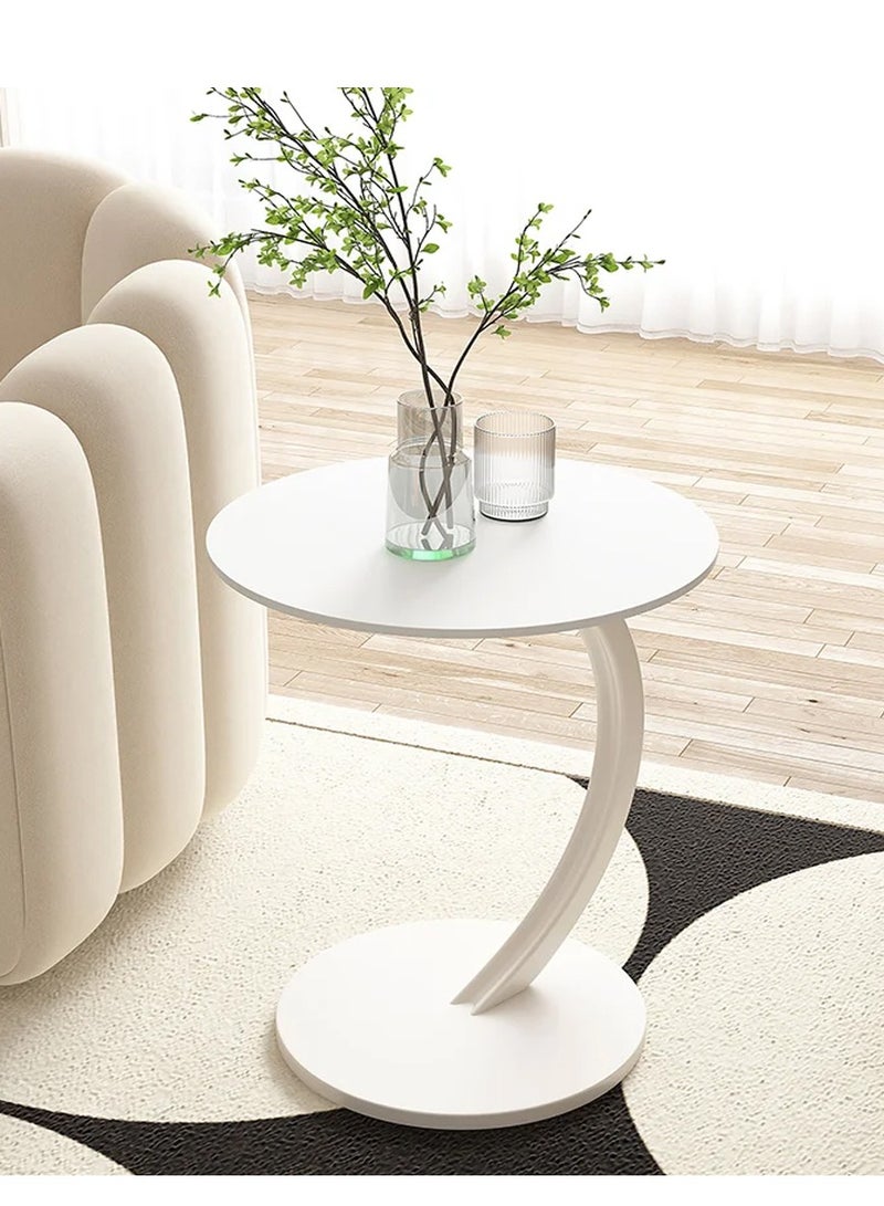 DubaiGallery Coffee Table Side Table Living Room Small Apartment Bedroom Balcony Leisure Double-layer Movable Light Luxury Sofa Side Table - Image 2