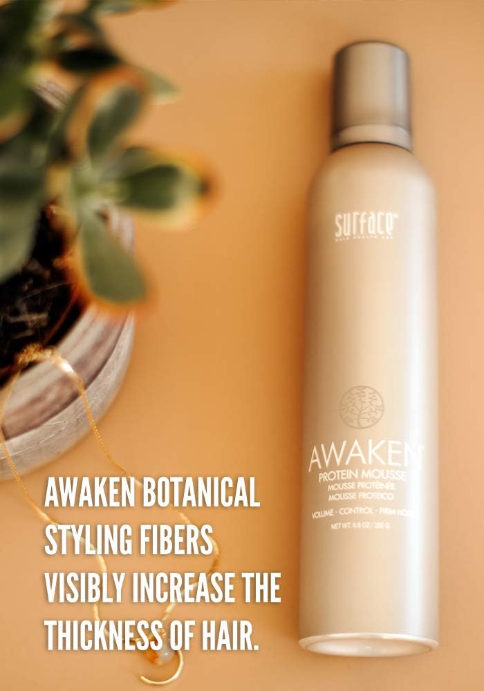 Surface Hair - Awaken Mousse: Color Safe, Volumizing, Firm Hold Hair Mousse to Thicken Hair, Sulfate-Free, Paraben-Free, 8.8 oz - Image 2