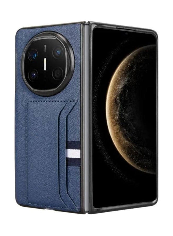 general Compatible with Huawei Mate X6 Case, Premium PU Leather Ultra Slim Shockproof Back Bumper Phone Case Cover with Card Slot for Mate X6 Phone Case - Image 1