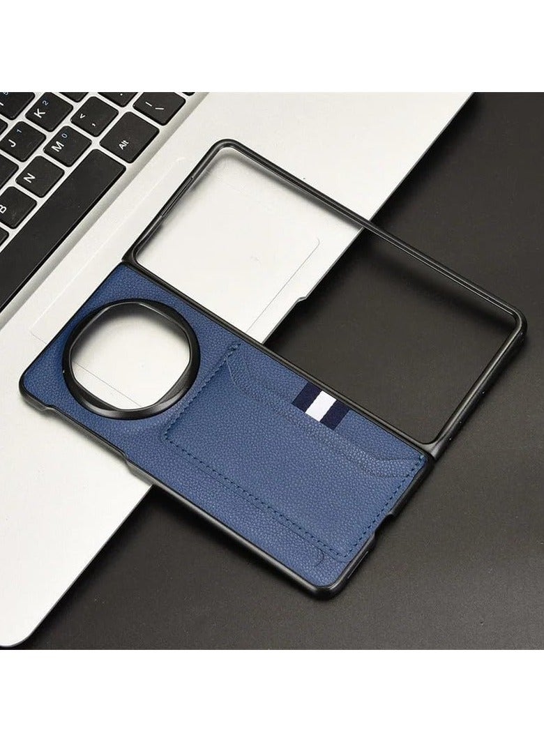 general Compatible with Huawei Mate X6 Case, Premium PU Leather Ultra Slim Shockproof Back Bumper Phone Case Cover with Card Slot for Mate X6 Phone Case - Image 2