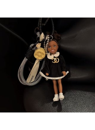 Black dress black girl Chanel style