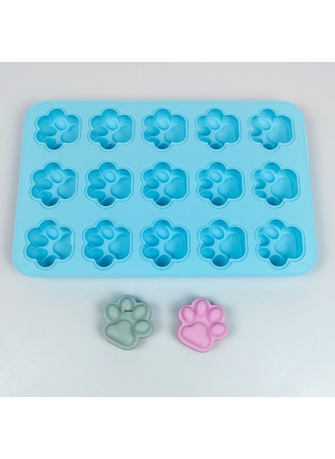 2PCS Cat Paw Silicone Chocolate Cake Molds, Ice Cube Trays, Jelly Baking, Handmade Soap, Epoxy Molds